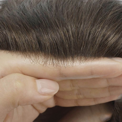 GloWigs 0.06mm Poly Thin Skin Hair System with V-Looped Hair