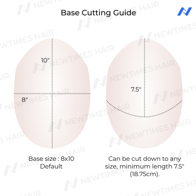 GloWigs 0.08mm Transparent Poly Skin Hair System, 100% Density