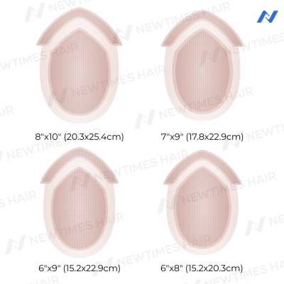 GloWigs Fine Mono Hair System with Clear PU Perimeter and Lace Front