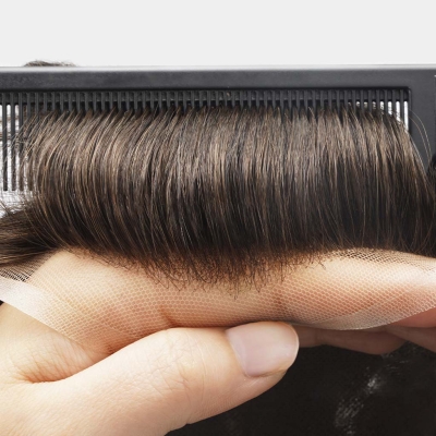 GloWigs Fine Mono Hair System with Clear PU Perimeter and Lace Front
