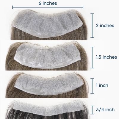 GloWigs 0.06mm Thin Skin Frontal Hairpiece for Receding Hairlines