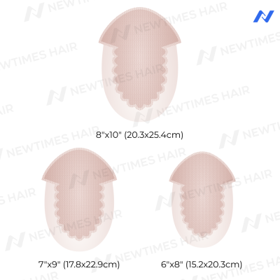 GloWigs Light/Medium French Lace Hair System with PU Sides and Back
