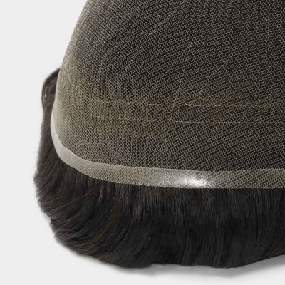GloWigs Light/Medium French Lace Hair System with PU Sides and Back