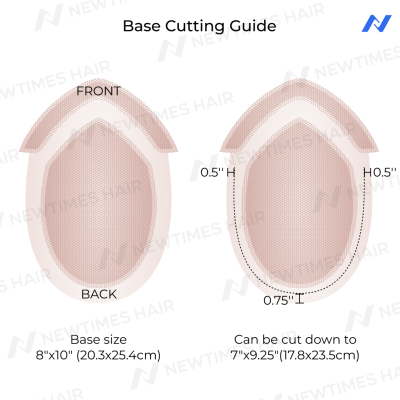 AvenHair Fine Mono Hair System with Clear PU Perimeter and Lace Front