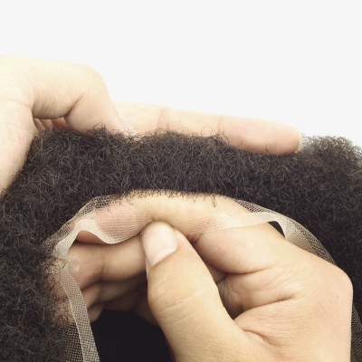 AvenHair Curly French Lace Hair System for Men