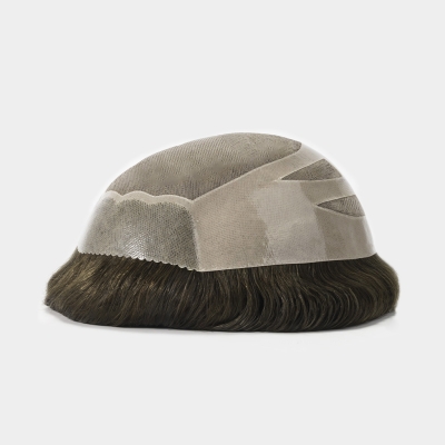 AvenHair Fine Mono Hair System with PU Sides, Back and Scallop Front