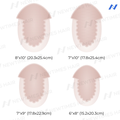 AvenHair Medium Density French Lace Hair System with PU Sides and Back