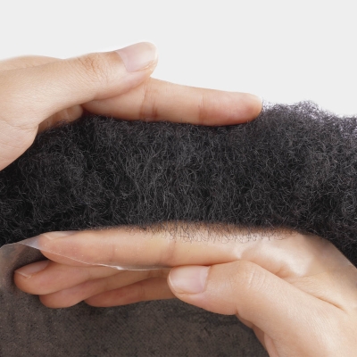AvenHair Afro Hair System for Men with 0.08mm Skin Base