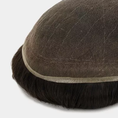 AvenHair Medium Density French Lace Hair System with PU Sides and Back