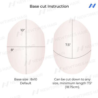 AvenHair 0.08mm Transparent Poly Skin Hair System, 120% Density