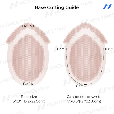 AvenHair Fine Mono Hair System with Clear PU Perimeter and Lace Front