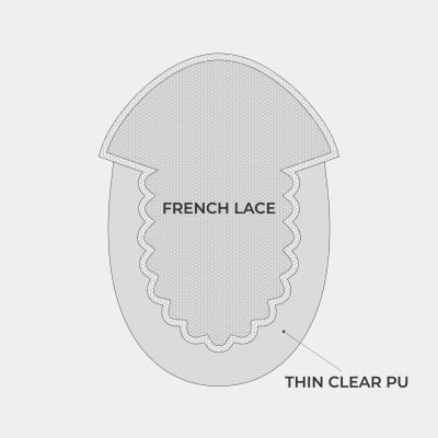 AvenHair French Lace Hair System with PU Sides and Back