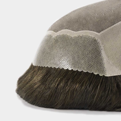 AvenHair Fine Mono Hair System with PU Sides, Back and Scallop Front