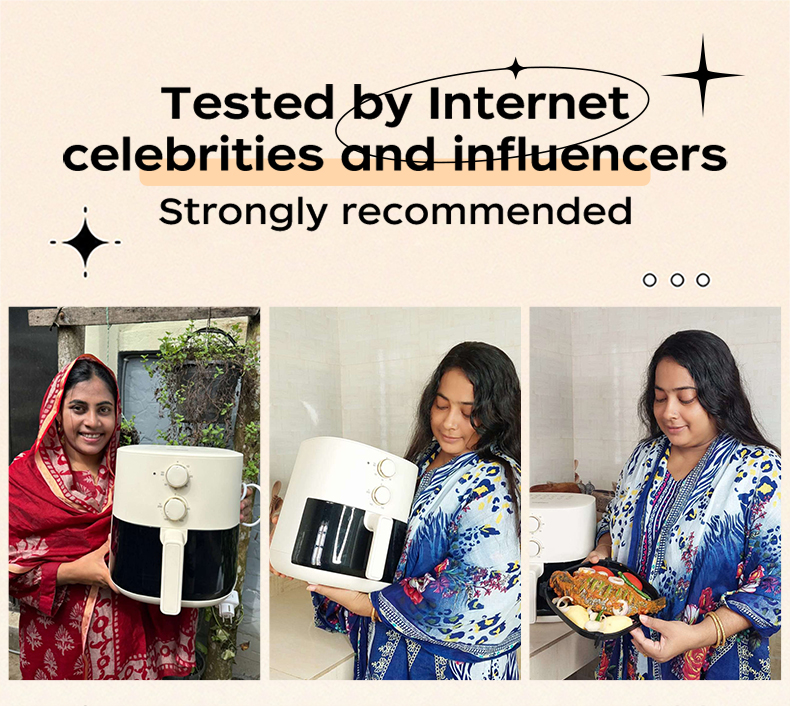 TQIU V2 Oil Free Digital Air Fryer 5L