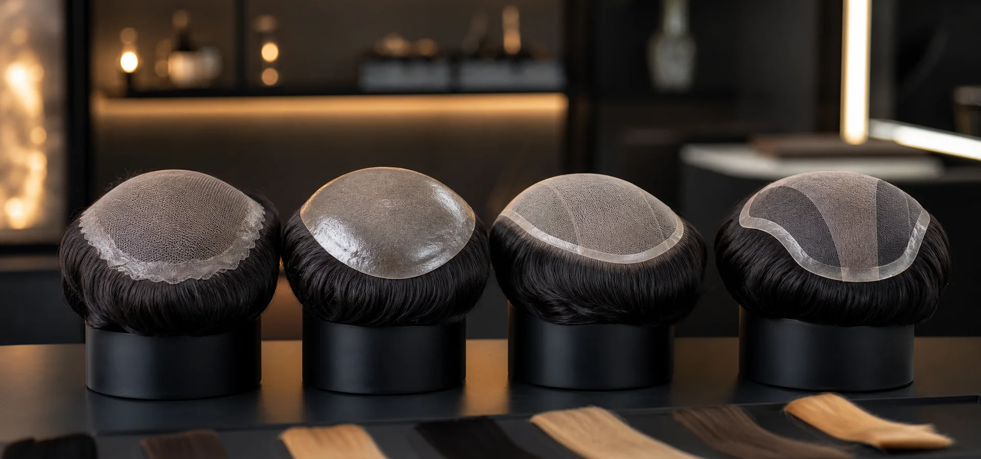Premium men’s hair system constructions