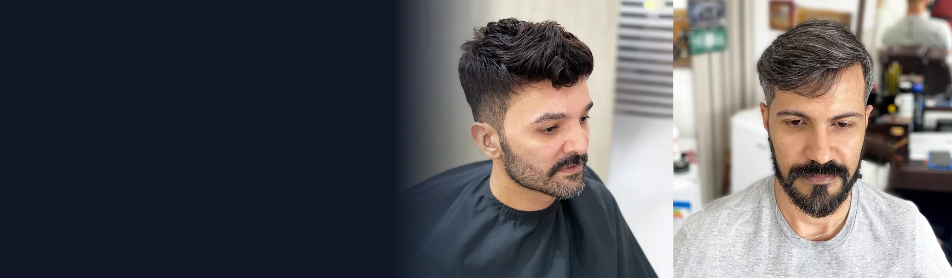 Barbershop client with a styled hair systemslider_item_1