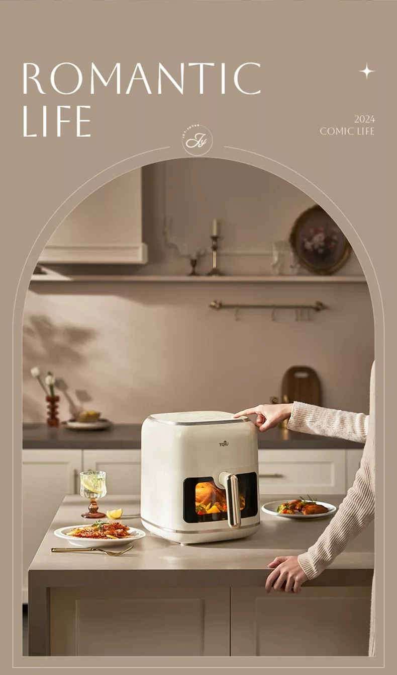 TQIU Air Fryer SX1 Digital Control Panel 6.5L Double Heating - product image 7