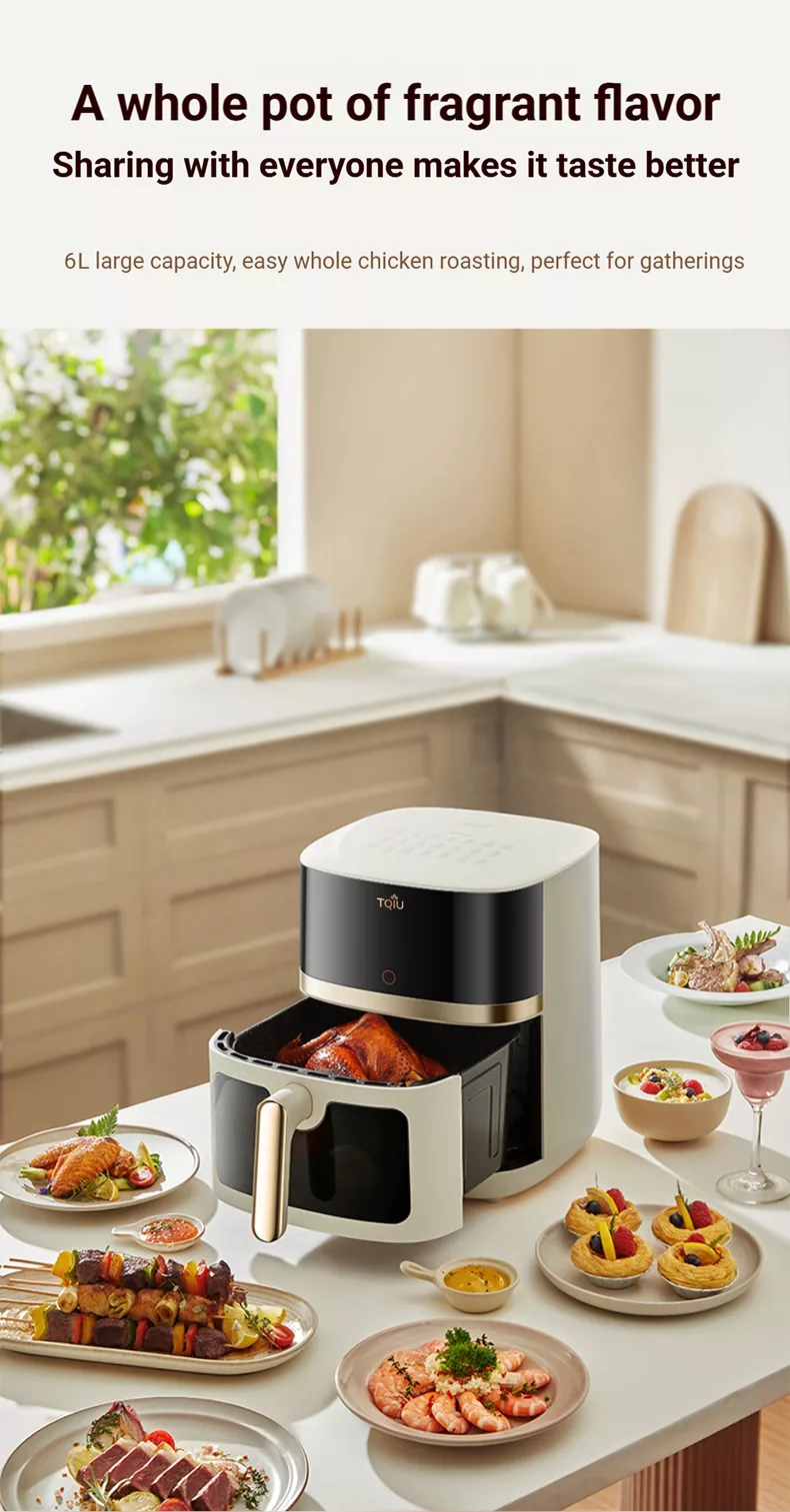 TQIU Air Fryer S3 Digital Control Panel 6L Double Heating - product image 27
