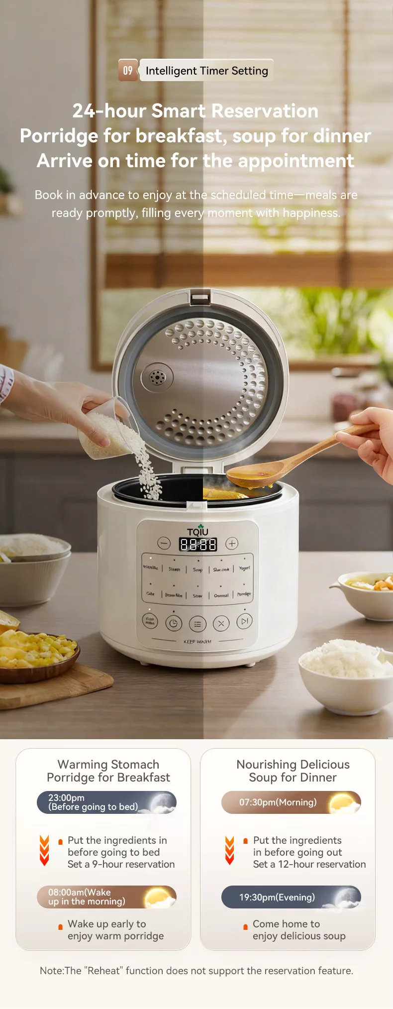 TQIU Multi Functional Fast Cooking Rice Cooker - product image 17