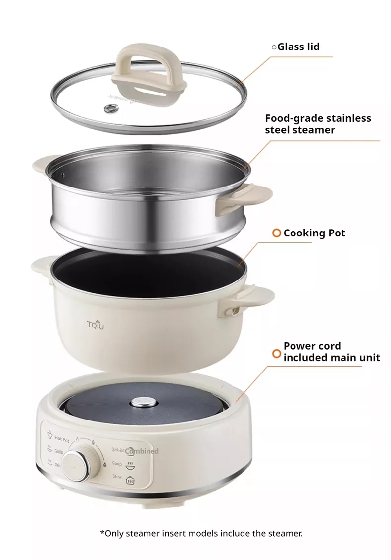 TQIU Multi Cooker 2.5L+2L Detachable S2 Full Heating - product image 18