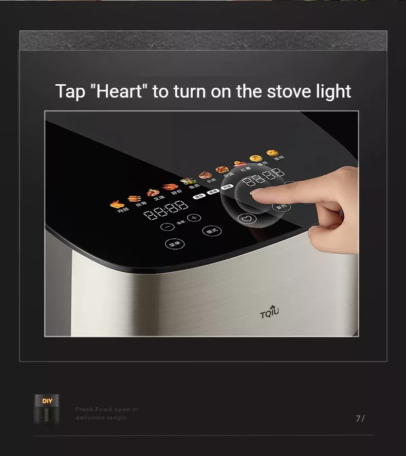 TQIU Air Fryer S2 Digital Control Panel 6L Double Heating - product image 22