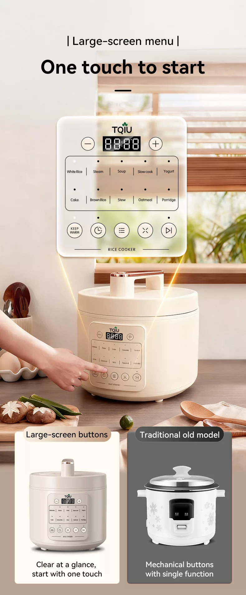 TQIU Multi Functional Fast Cooking Rice Cooker - product image 11