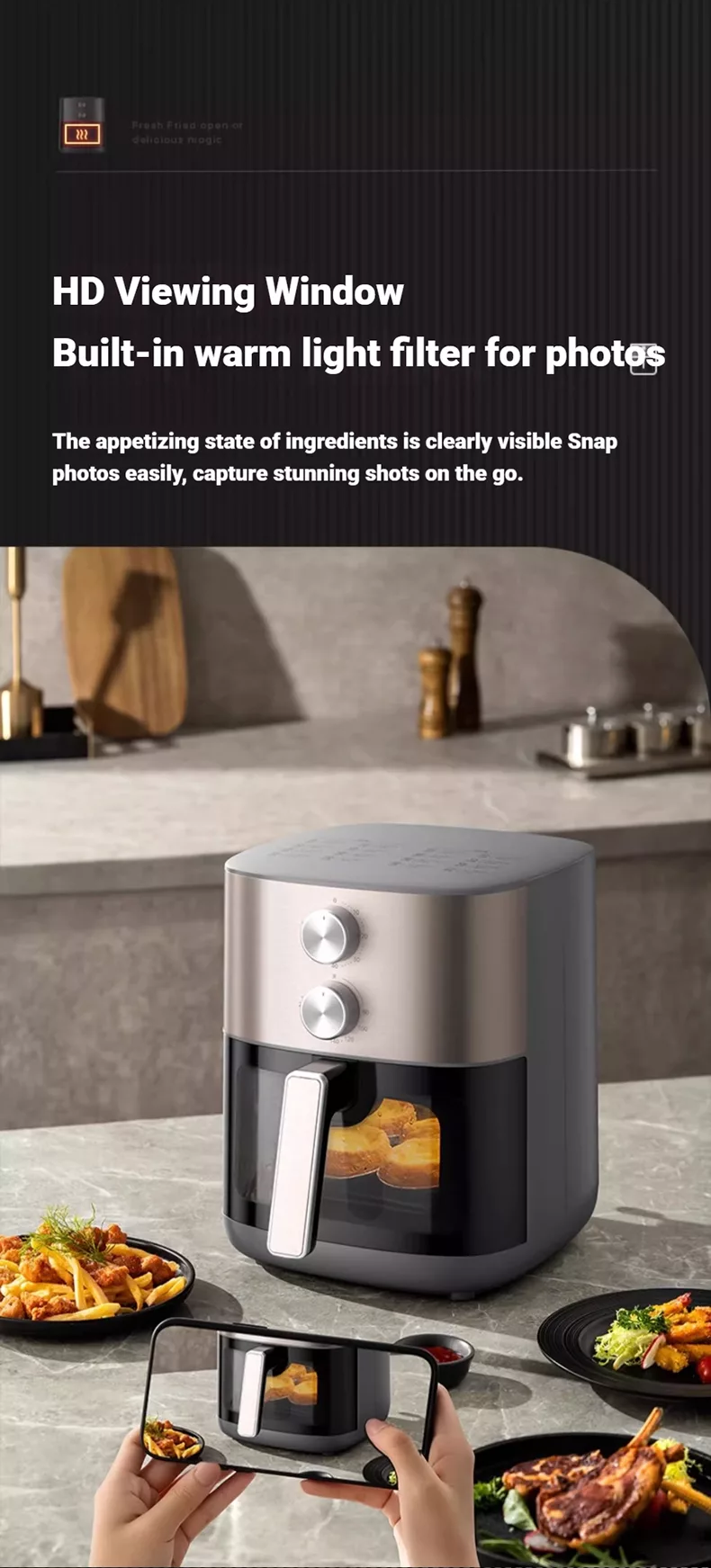 TQIU Air Fryer S1 6L Double Heating - product image 15