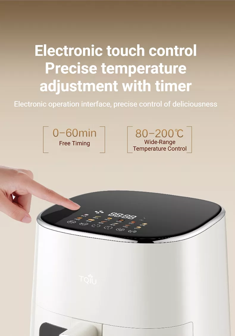 TQIU Air Fryer V4 Digital Control Panel 5L Double Heating - product image 21