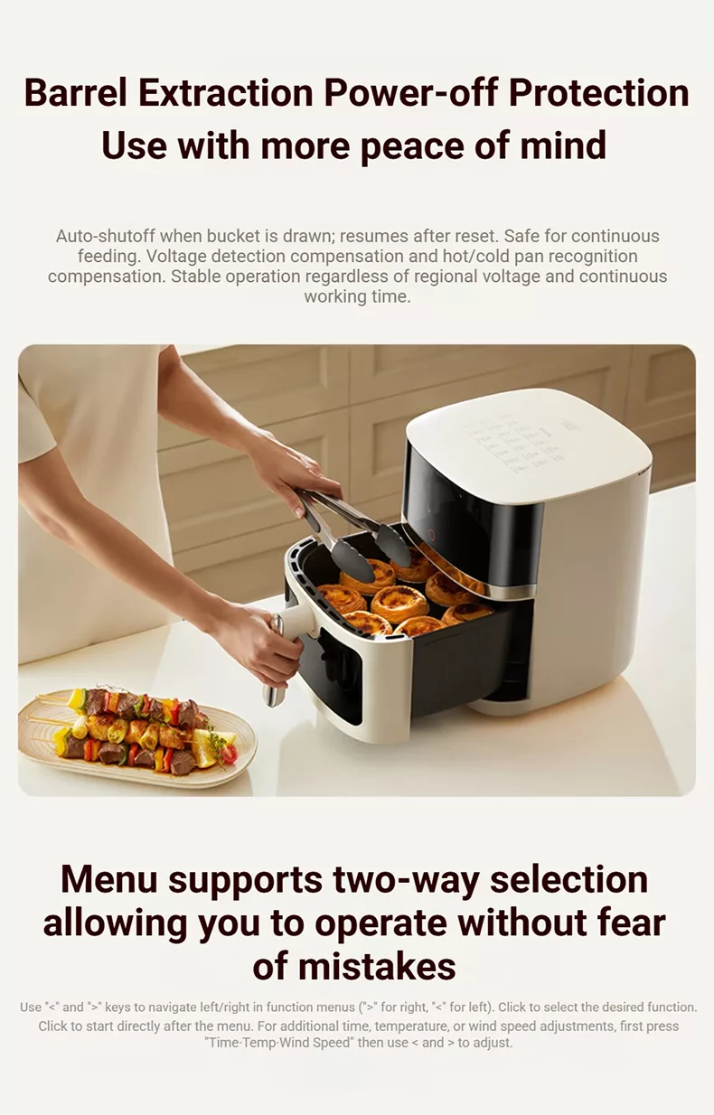 TQIU Air Fryer S3 Digital Control Panel 6L Double Heating - product image 30