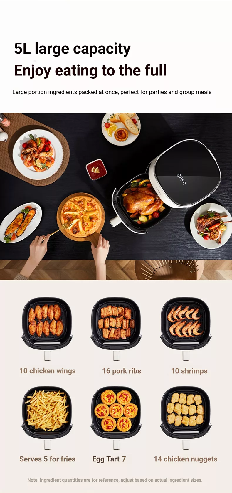 TQIU Air Fryer V4 Digital Control Panel 5L Double Heating - product image 20