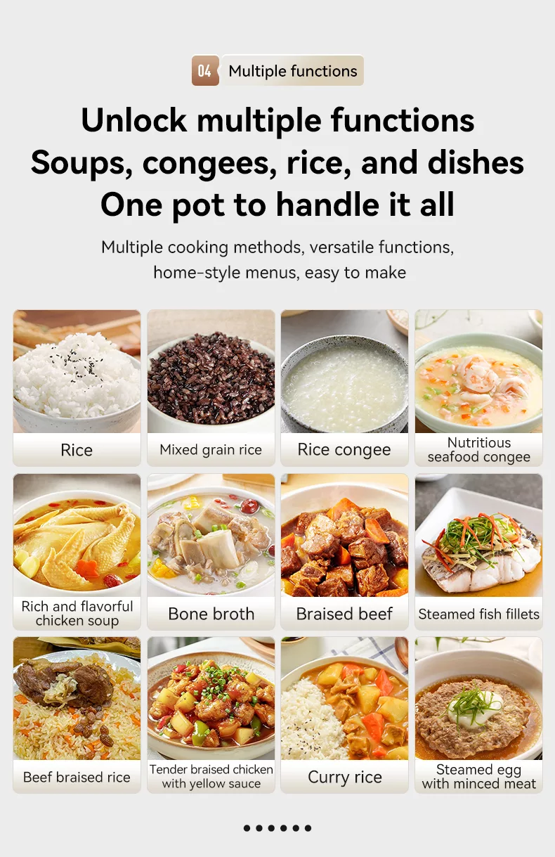 TQIU Multi Functional Fast Cooking Rice Cooker - product image 12