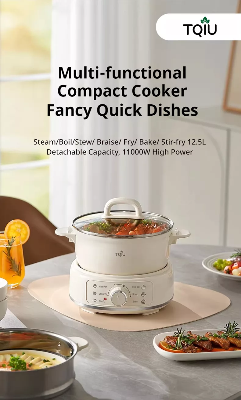 TQIU Multi Cooker 2.5L+2L Detachable S2 Full Heating - product image 6