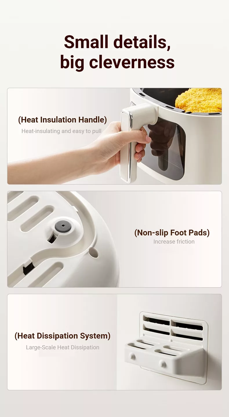 TQIU Air Fryer V4 Digital Control Panel 5L Double Heating - product image 25
