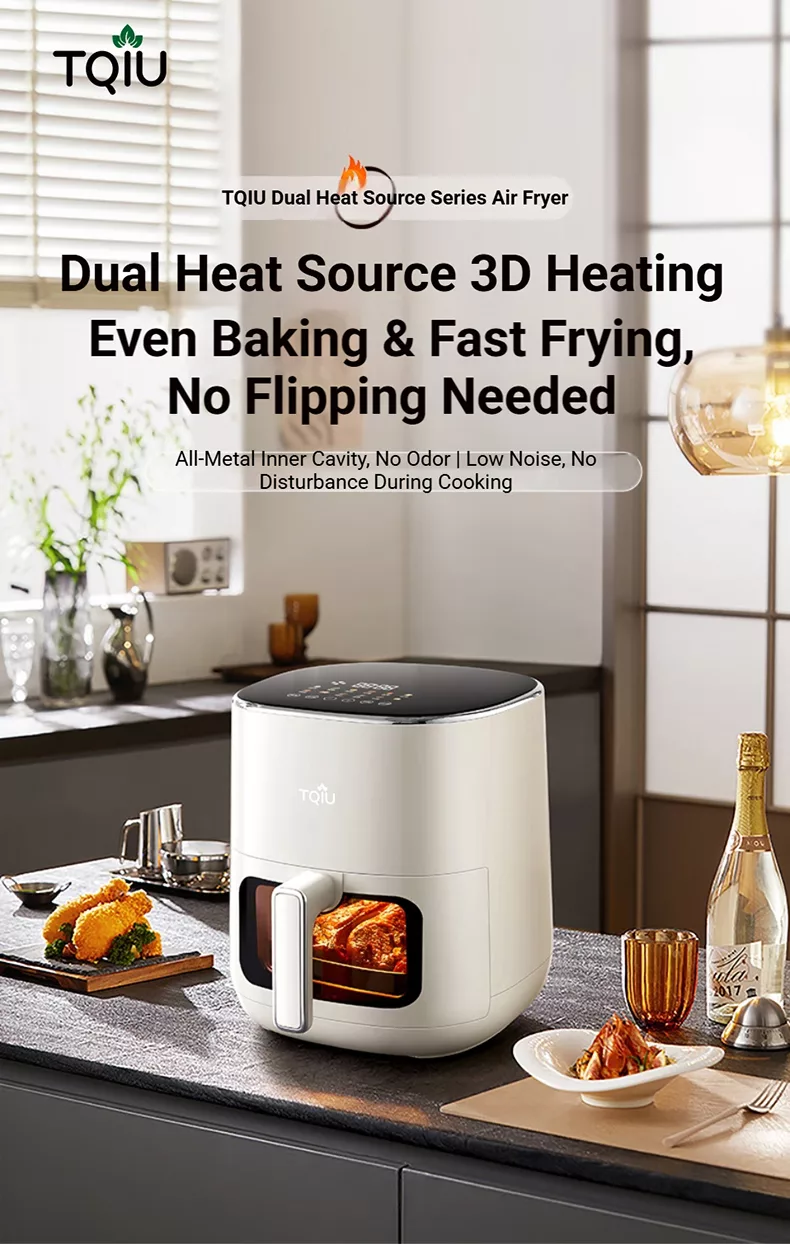 TQIU Air Fryer V4 Digital Control Panel 5L Double Heating - product image 9