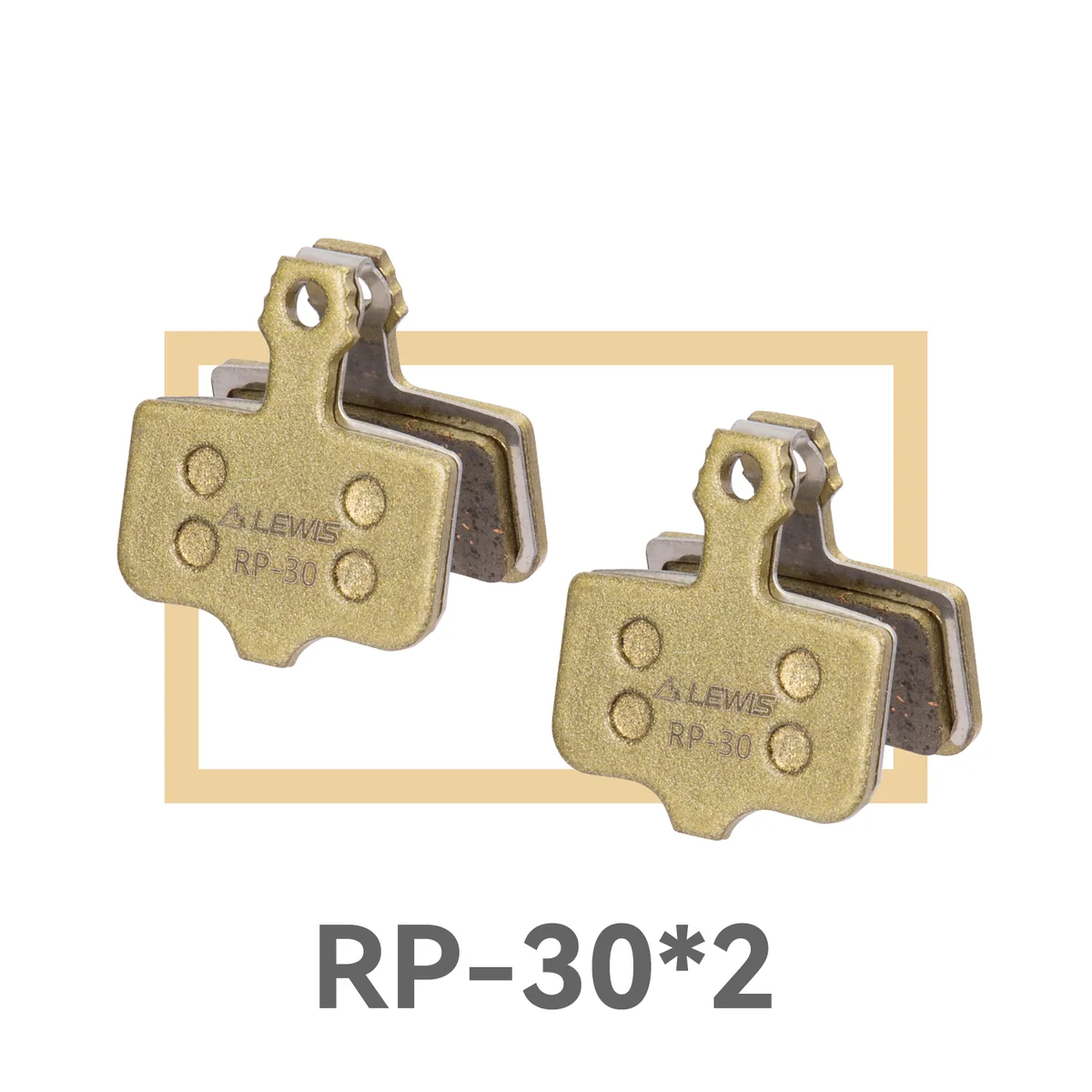 PureTrek RP Serie Semi Metallic Brake Pads Low-Noise