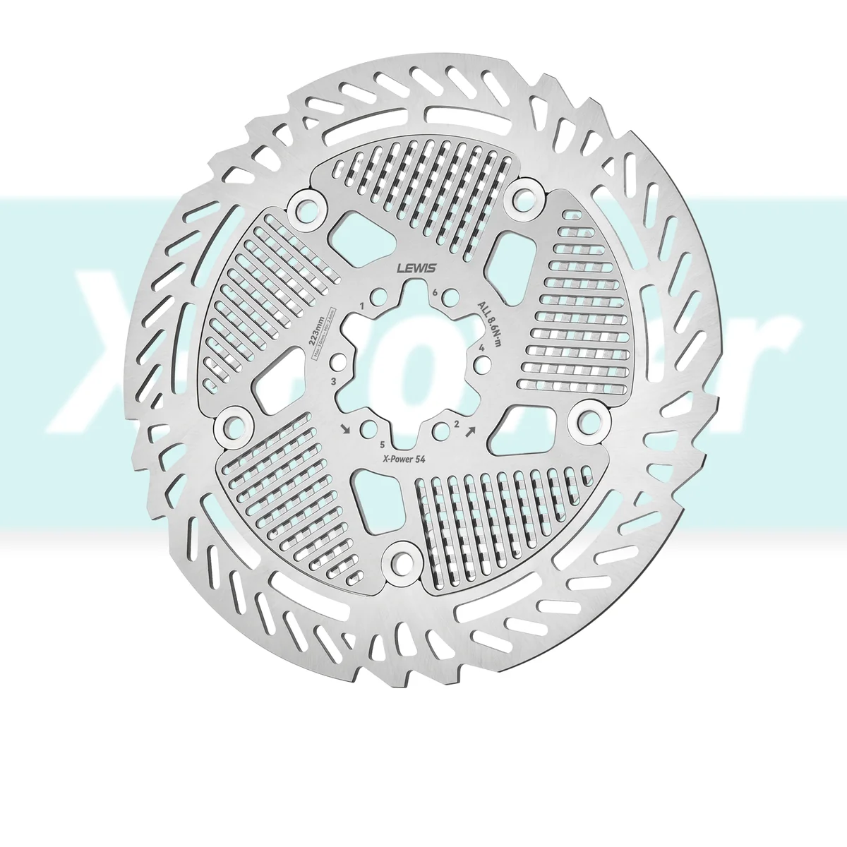 PureTrek X-Power Floating Rotor for E-motorcycle Rear Wheel