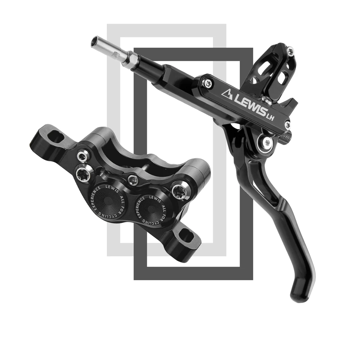 PureTrek LH4 Axial Cylinder 4 Pistons Hydraulic Disc Brake