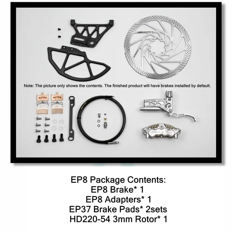 PureTrek EP8-II Axial Cylinder 8 Pistons Hydraulic Disc Brake for Surron Light Bee