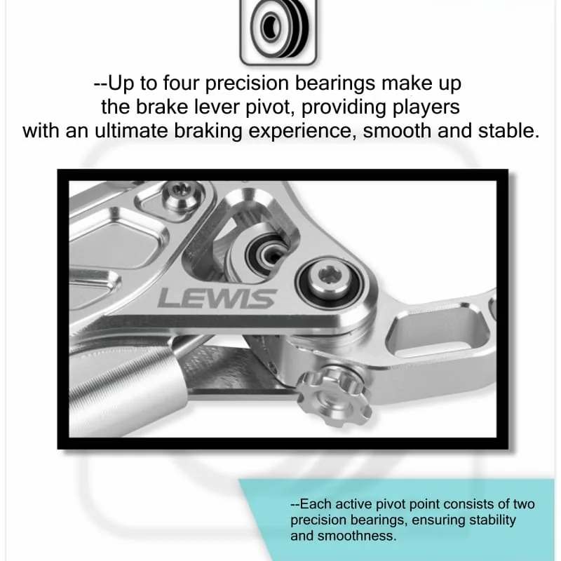 PureTrek EP8-II Axial Cylinder 8 Pistons Hydraulic Disc Brake for Surron Light Bee
