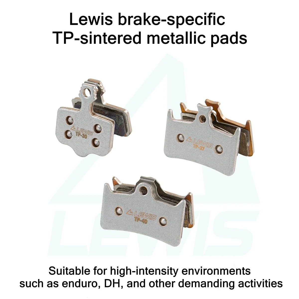 PureTrek TP series Sintered Metallic Brake pads For LV2/LV4/LH4/LHT