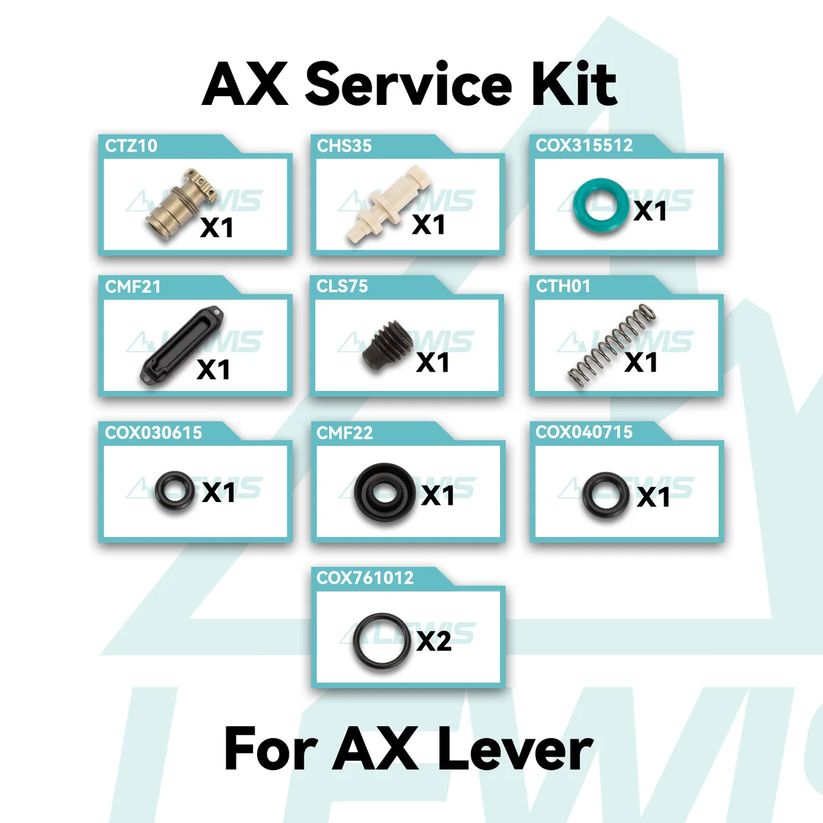 PureTrek AX Service Kit for AX Lever and Caliper