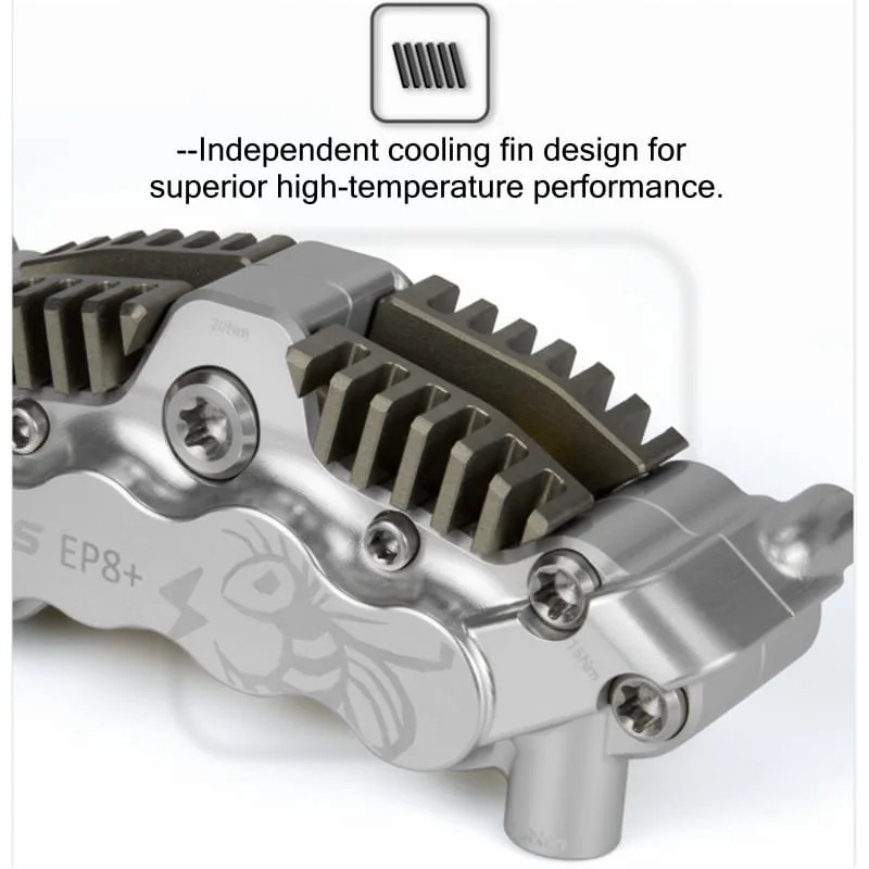 PureTrek EP8-II Axial Cylinder 8 Pistons Hydraulic Disc Brake for Surron Light Bee