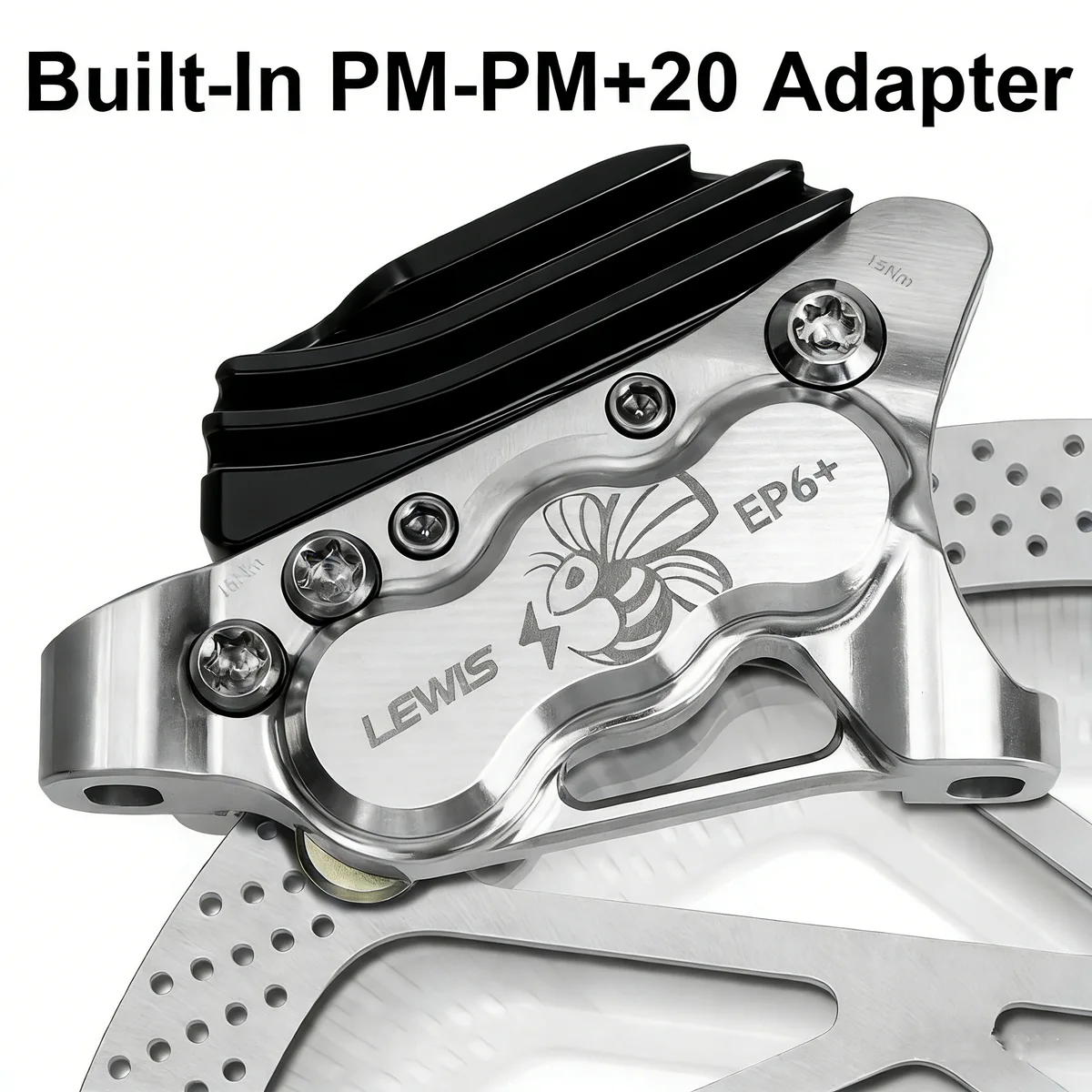 PureTrek EP6-II Axial Cylinder 6 Pistons Hydraulic Disc Brake for EMTB & E-motorcycle