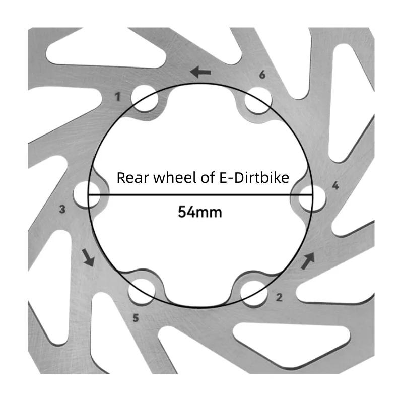 PureTrek HEAVY DUTY Disc Brake Rotor 2.3/3mm Thick For Rear Wheel of Surron Light Bee