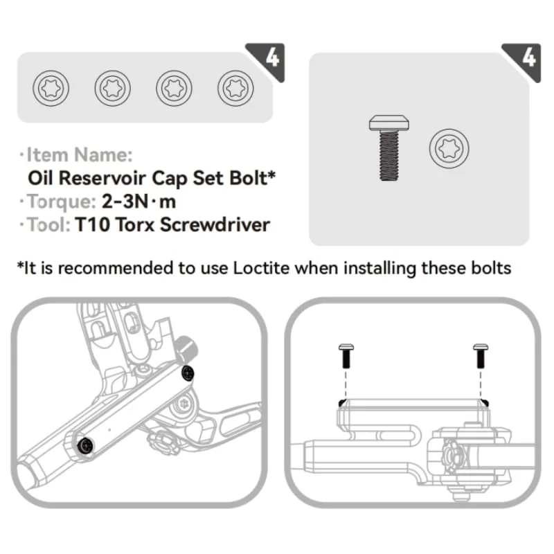 PureTrek Titanium Ti Bolt Upgrade Kit (LHP+-U4/LHP-S4/LH4)