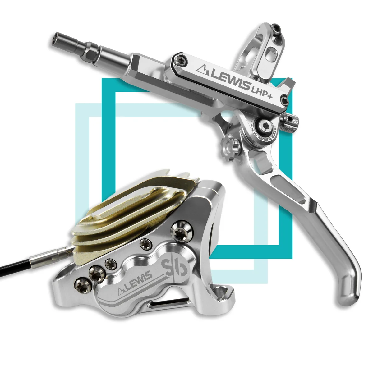 PureTrek LHP+ S6 Axial Cylinder 6 Pistons Hydraulic Disc Brake With Cooling Fins