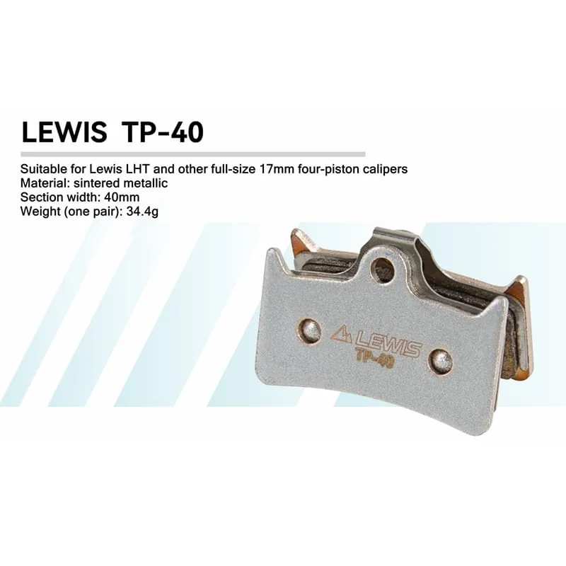 PureTrek TP series Sintered Metallic Brake pads For LV2/LV4/LH4/LHT