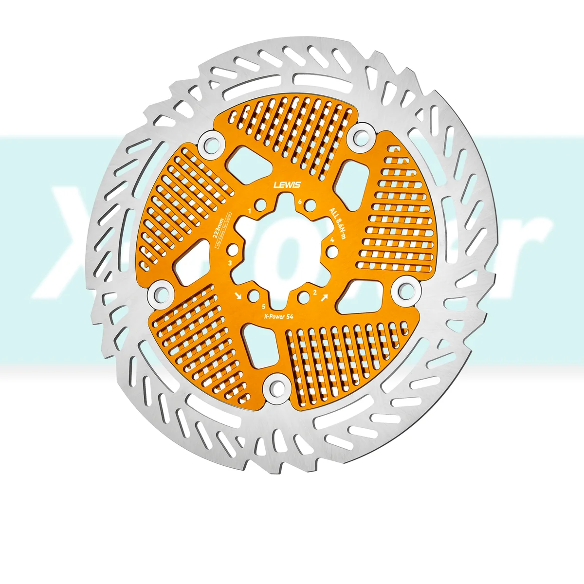 PureTrek X-Power Floating Rotor for E-motorcycle Rear Wheel