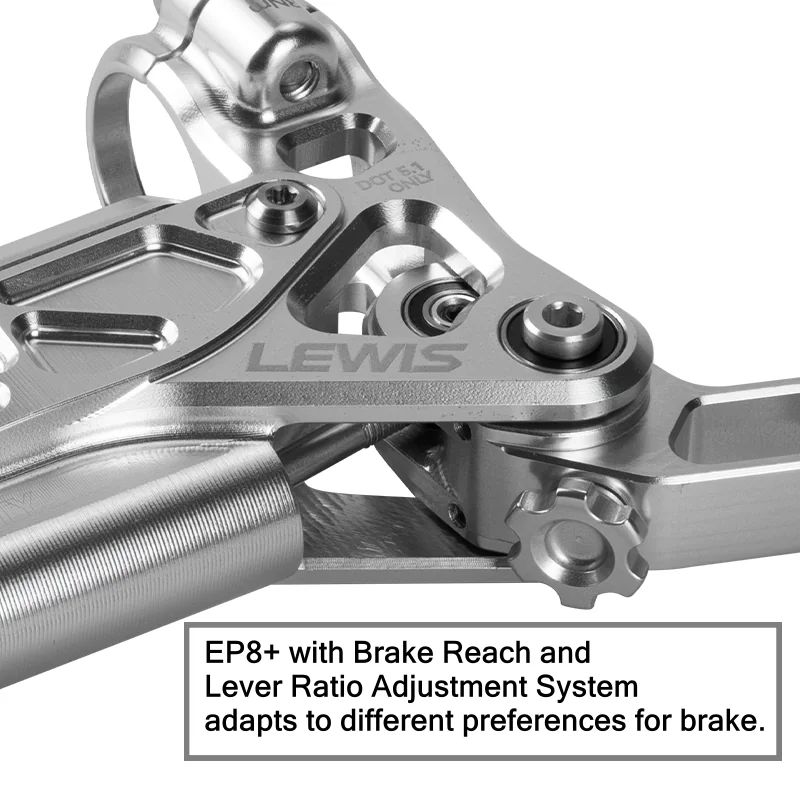 PureTrek EP8-II Axial Cylinder 8 Pistons Hydraulic Disc Brake for Surron Light Bee