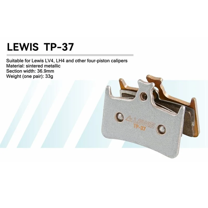 PureTrek TP series Sintered Metallic Brake pads For LV2/LV4/LH4/LHT